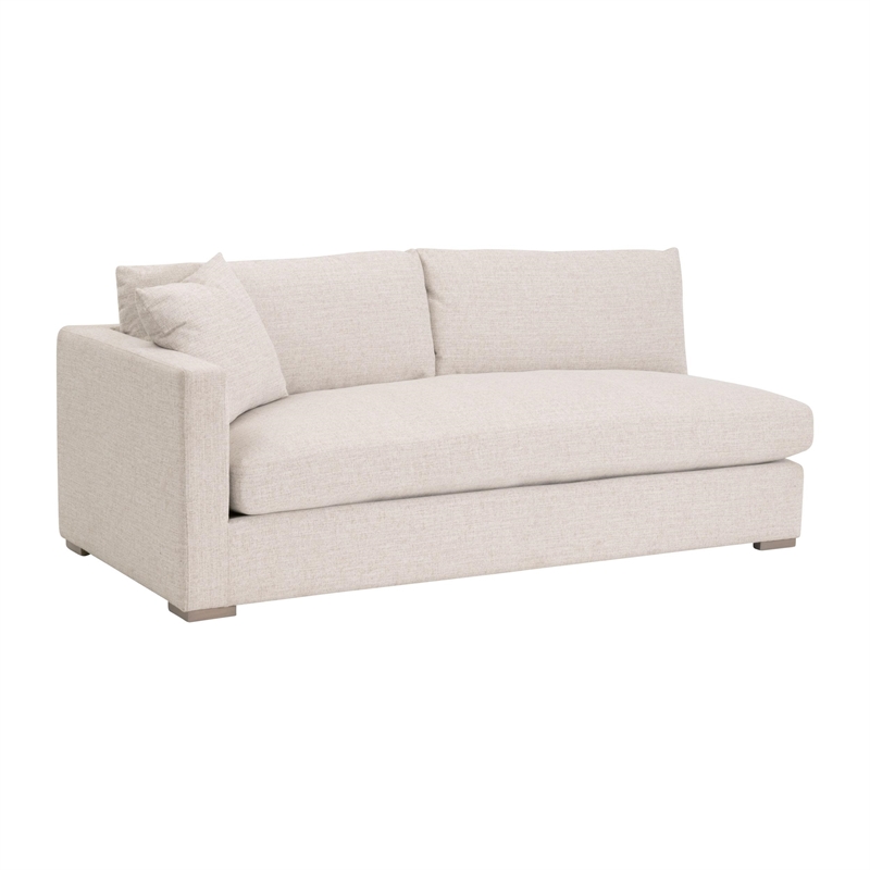 Essentials For Living Newport Outdoor Modular 2-Seat Left Track Arm Sofa in Sand