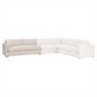 Essentials For Living Newport Outdoor Modular 2-Seat Left Track Arm Sofa in Sand