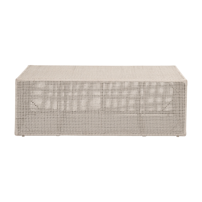 Essentials For Living Rhode Outdoor Coffee Table in Oat