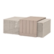 Essentials For Living Rhode Outdoor Coffee Table in Oat