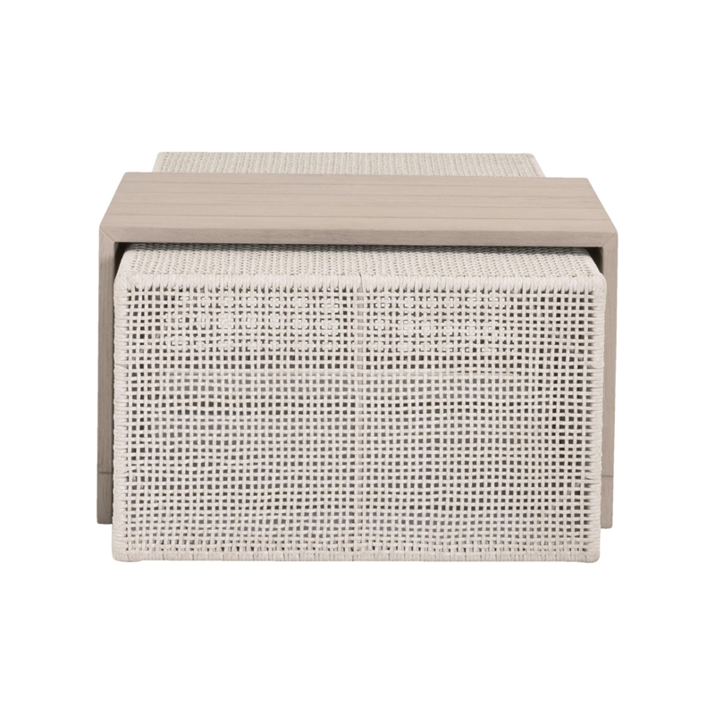 Essentials For Living Rhode Outdoor Coffee Table in Oat