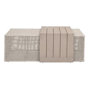 Essentials For Living Rhode Outdoor Coffee Table in Oat