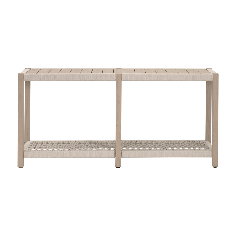 Essentials For Living Wrap Outdoor Console Table in Oat