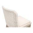 Star International Mesh Outdoor Counter Stool in Shell and Washed Ever Teak