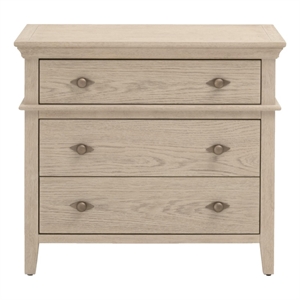 Star International Oxford 3-Drawer Nightstand in Oak