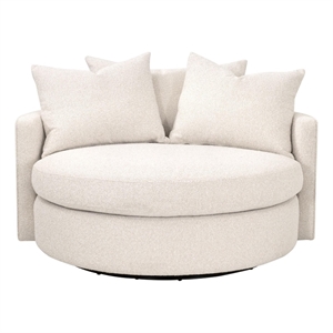 Star International Lourne Grand Swivel Sofa Chair in Linen