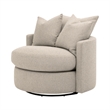 Star International Lourne Petite Swivel Sofa Chair in Jute