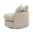 Star International Lourne Petite Swivel Sofa Chair in Jute