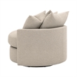 Star International Lourne Petite Swivel Sofa Chair in Jute