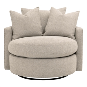 Star International Lourne Petite Swivel Sofa Chair in Jute