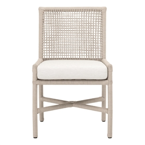 Star International Seaside Rope Indoor/Outdoor Dining Chair in White (Set of 2)