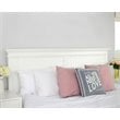 NovaSolo Halifax King Panel Bed in Pure White