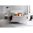 NovaSolo Halifax Queen Panel Bed Wood in Pure White