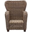 NovaSolo Wickerworks Solid Mahogany Frame Queen Chair
