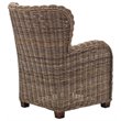 NovaSolo Wickerworks Solid Mahogany Frame Queen Chair