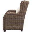 NovaSolo Wickerworks Solid Mahogany Frame Queen Chair