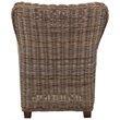 NovaSolo Wickerworks Solid Mahogany Frame Queen Chair