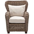 NovaSolo Wickerworks Solid Mahogany Frame Queen Chair