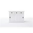 NovaSolo Halifax Sliding Door Buffet in Pure White