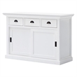 NovaSolo Halifax Sliding Door Buffet in Pure White