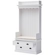 NovaSolo Halifax Hall Tree in Pure White