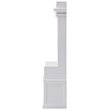 NovaSolo Halifax Hall Tree in Pure White