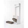 NovaSolo Halifax Hall Tree Wood in Pure White
