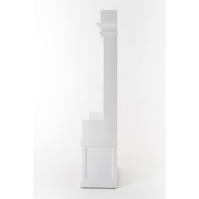 NovaSolo Halifax Hall Tree Wood in Pure White