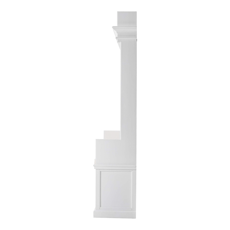 NovaSolo Halifax Hall Tree Wood in Pure White