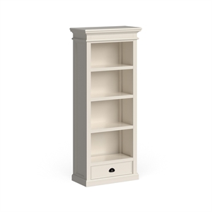 NovaSolo Halifax 4 Shelf Bookcase in Pure White