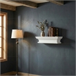 NovaSolo Halifax Short Floating Wall Shelf in Pure White
