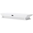 NovaSolo Halifax Long Floating Wall Shelf in Pure White