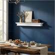 NovaSolo Halifax Extra Long Floating Wall Shelf in Pure White