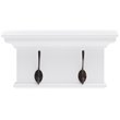 NovaSolo Halifax 2-Hook Coat Rack in Pure White