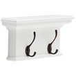 NovaSolo Halifax 2-Hook Coat Rack in Pure White