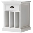 NovaSolo Halifax 1 Drawer Nightstand in Pure White