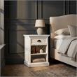 NovaSolo Halifax 1 Drawer Nightstand Wood in Pure White
