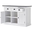 NovaSolo Halifax Contrast 2 Basket Buffet in Pure White and Black