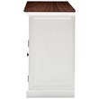 NovaSolo Halifax Accent Classic Buffet in Pure White and Dark Wood