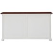 NovaSolo Halifax Accent Classic Buffet in Pure White and Dark Wood