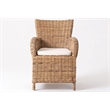 NovaSolo Wickerworks Rook Dining Chair with Cushion (Set of 2)