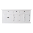 NovaSolo Halifax Special Mahogany Wood Buffet in Classic White