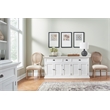 NovaSolo Halifax Special Mahogany Wood Buffet in Classic White