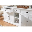 NovaSolo Halifax Special Mahogany Wood Buffet in Classic White