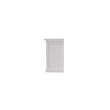 NovaSolo Halifax Mahogany Wood Kitchen Hutch Cabinet with 5 Doors 3 Drawers in White