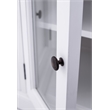 NovaSolo Halifax Mahogany Wood Buffet with 4 Doors 3 Drawers in White