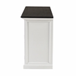 NovaSolo Halifax Mahogany Wood Buffet with 4 Doors 3 Drawers in White
