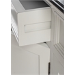NovaSolo Halifax Mahogany Wood Buffet with 4 Doors 3 Drawers in White