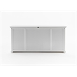 NovaSolo Buffet Hutch Unit with 4 Glass Doors Solid Wood Halifax in White