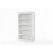 NovaSolo Bookcase with 5 Shelves Halifax Solid Wood in White